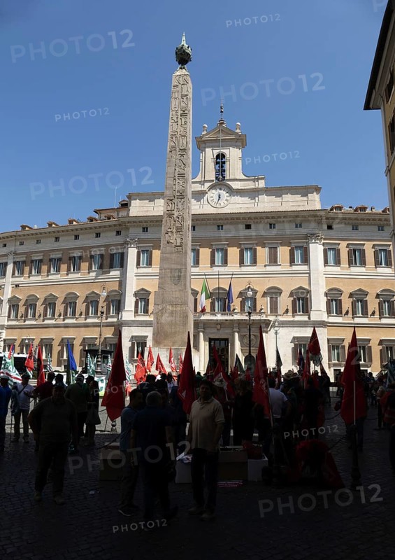 Obelisco di Montecitorio or Obelisco Solare on the Piazza Montecitorio in front of the Palazzo Montecitorio, or Palazzo di Montecitorio, seat of the Chamber of Deputies of the Italian Parliament, Rome, Italy, Europe