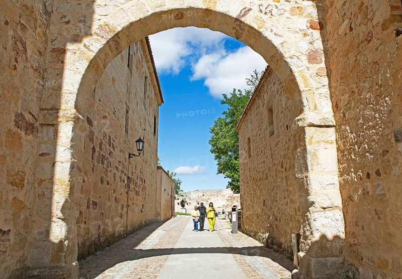 Medieval fortress El Castillo in the historic centre of Zamora, province of Zamora, Castile and Leon, Spain, Europe