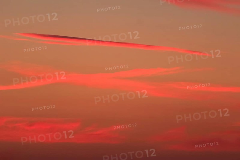 Evening sky at the Baltic Sea near Peenemünde, September, Mecklenburg-Western Pomerania, Germany, Europe