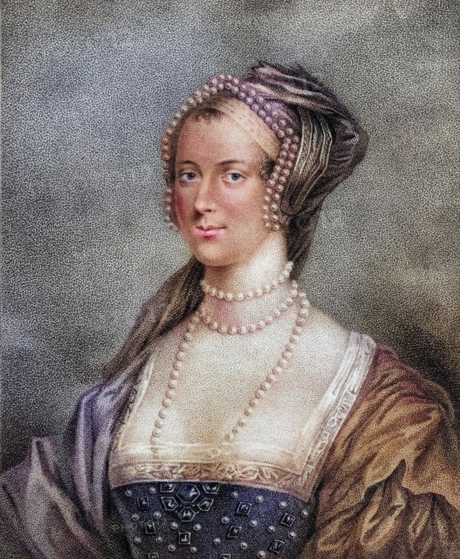 Anne Boleyn, auch genannt Bullen 1507-1536 Zweite Ehefrau von Heinrich VIII., Anne Boleyn also spelled Bullen 1507-1536 Second woman of Henry VIII Engraved by Bocquet from the book A Catalogue of the Royal and Noble Authors published 1806, Historic, digitally restored reproduction from a 19th century original, Record date not stated