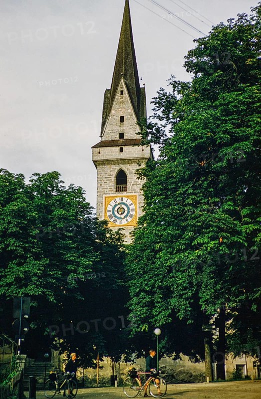Ursuline Church, town of Bruneck or Brunico, South Tyrol, Northern Italy, Europe 1950s