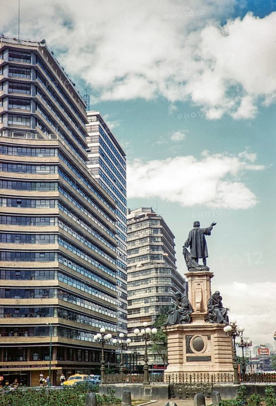 Modern buildings on the Paseo de la Reforma, Ciudad de México, Mexico City, CDMX, Mexico around 1961