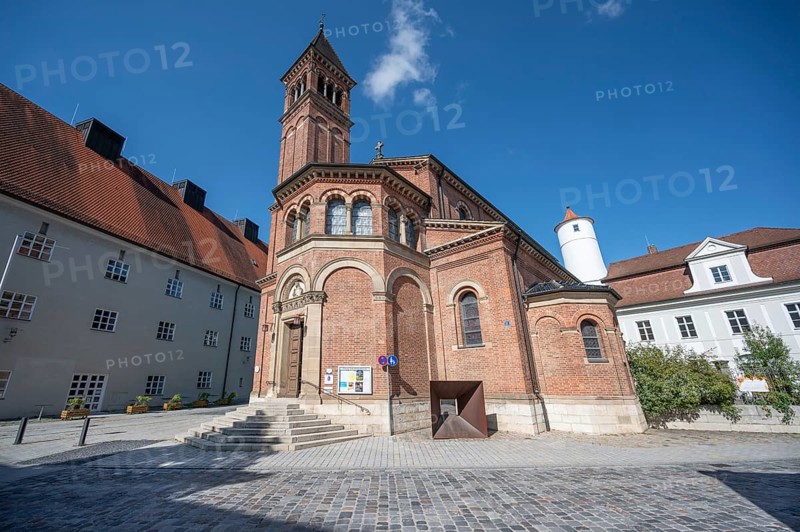 Evangelical Lutheran Church of the Redeemer, consecrated in 1887, Residenzplatz 17, Eichstätt, Upper Bavaria, Germany, Europe