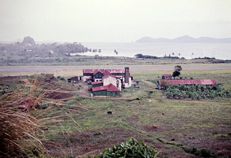 Captioned as 'cigarette factory near airport, St Vincent, Windward Islands, West Indies, 1962