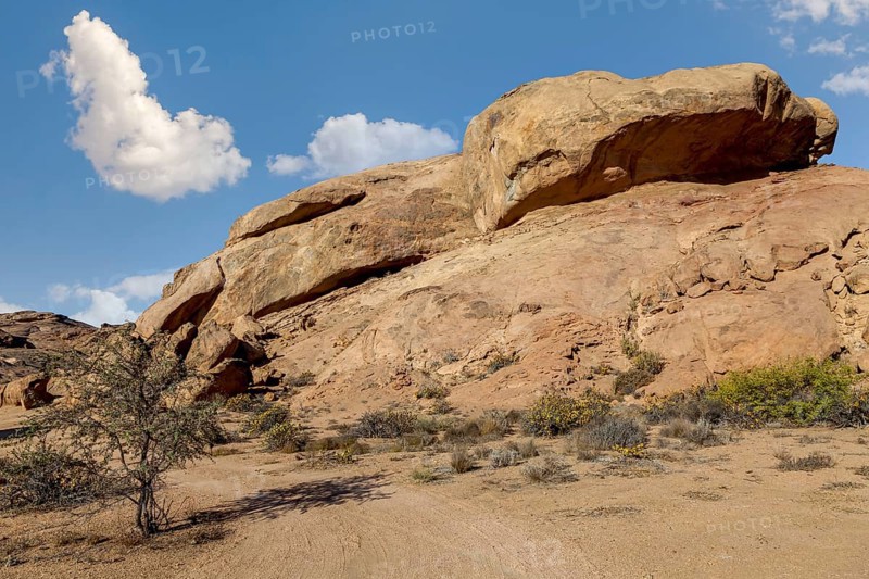 Rock formations, side gorge of the Khan River Valley, Namibia, Africa