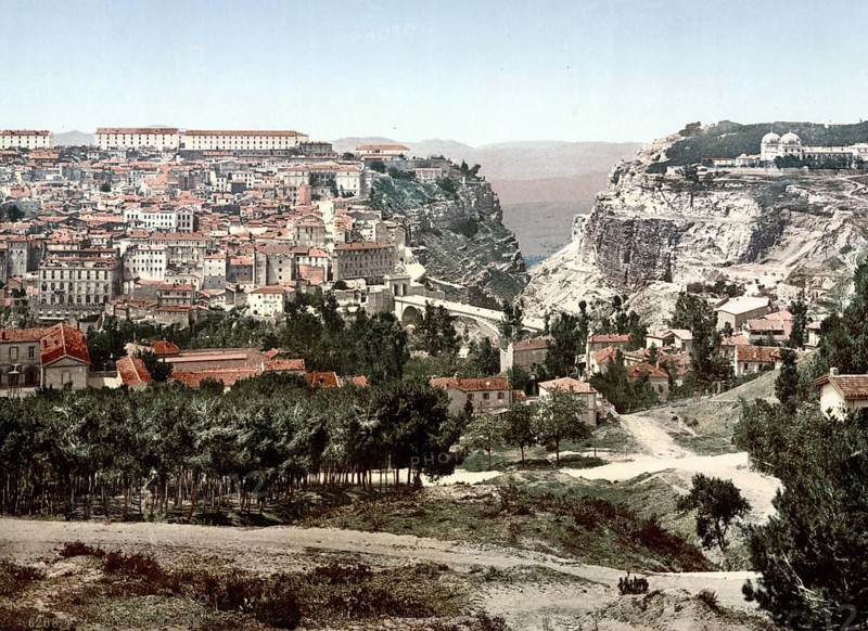 General view of Constantine, Algeria, ca 1890, Historical, digitally restored reproduction from a 19th century original, Record date not stated, Africa