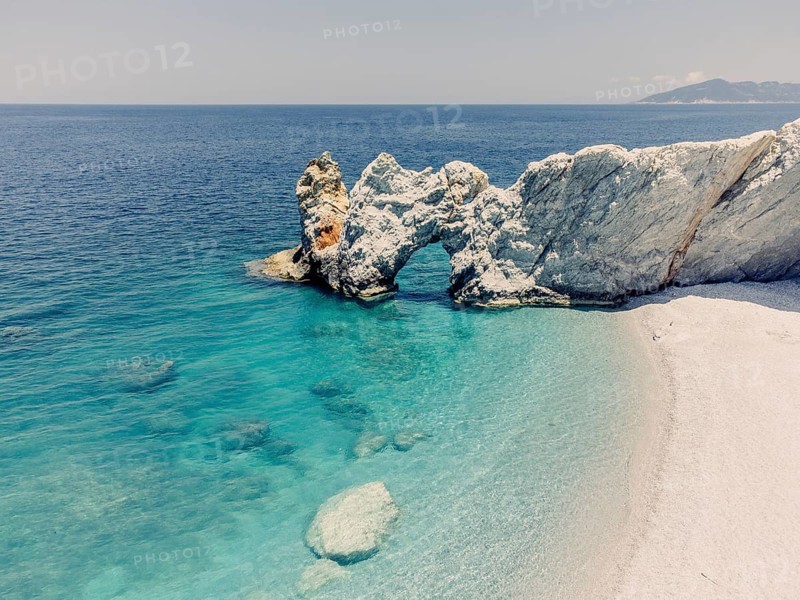 Greek island Skiathos with the beautiful beach called Lalaria, Greece, Europe