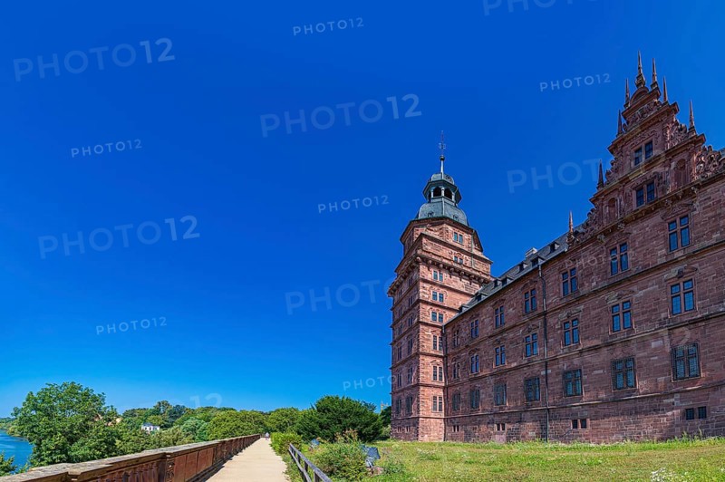 Johannisburg Castle in Aschaffenburg, Bavaria, Germany, Europe