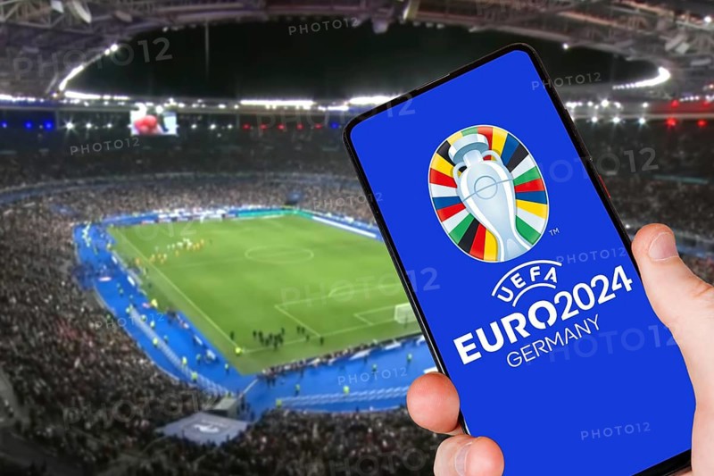 UEFA euro 2024 Germany European Football Championship European Championship European Championship in the stadium Symbolic image Photo montage in Germany