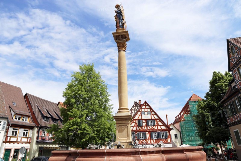 The historic old town centre of Ladenburg (Rhine-Neckar district)
