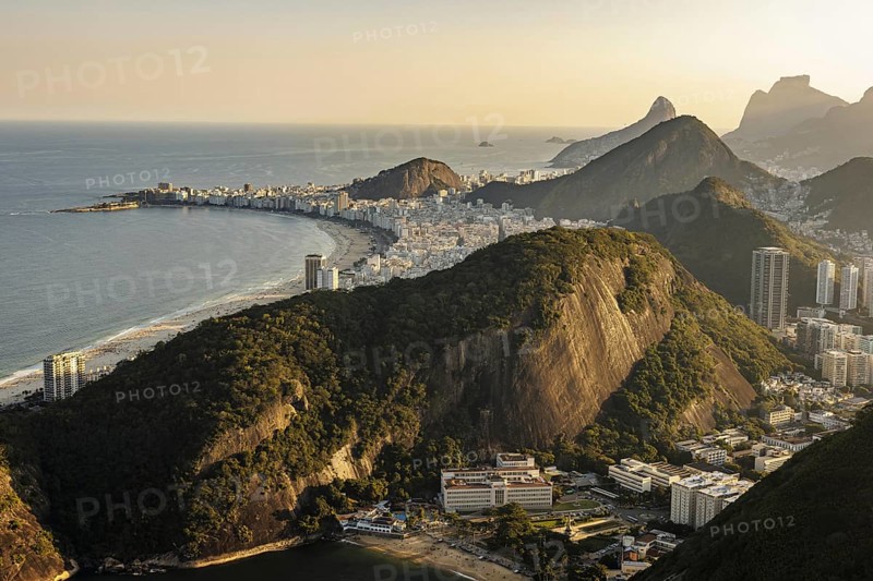View from Sugarloaf Mountain to Copacabana in Rio de Janeiro. 21.07.2024. Photographed on behalf of the Federal Ministry for Economic Cooperation and Development
