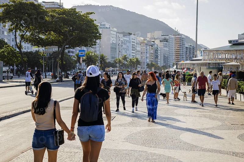 City view in Rio de Janeiro / Brazil and view of the Copacabana, 21.07.2024. Photographed on behalf of the Federal Ministry for Economic Cooperation and Development