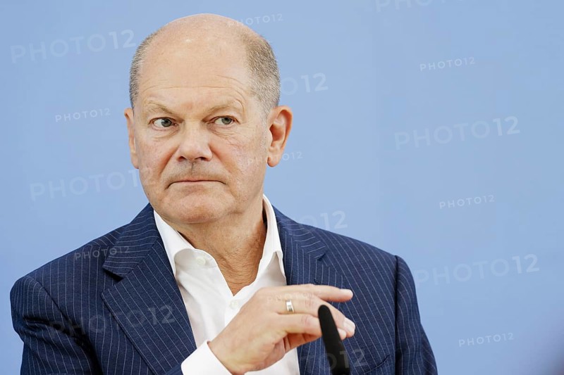 Olaf Scholz (SPD), Federal Chancellor, on his way to the Federal Press Conference, bpk, Federal Press Conference, Berlin, 24 July 2024