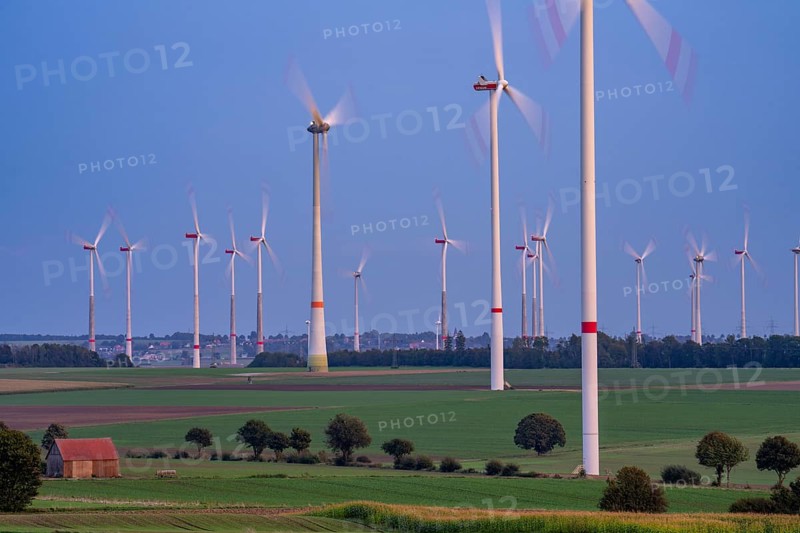 Wind farm, south of the village of Helmern, belongs to Bad Wünnenberg, Paderborn district, OWL, North Rhine-Westphalia, Germany, Europe