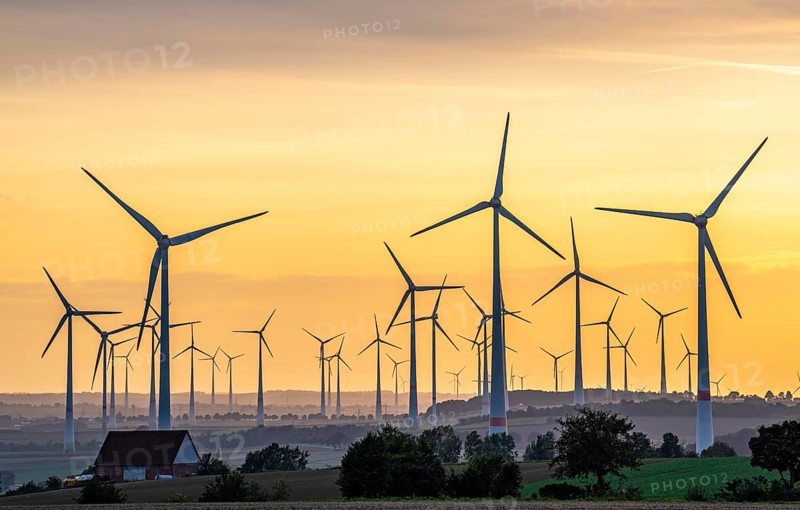 Wind farm, south of the village of Helmern, belongs to Bad Wünnenberg, Paderborn district, OWL, North Rhine-Westphalia, Germany, Europe