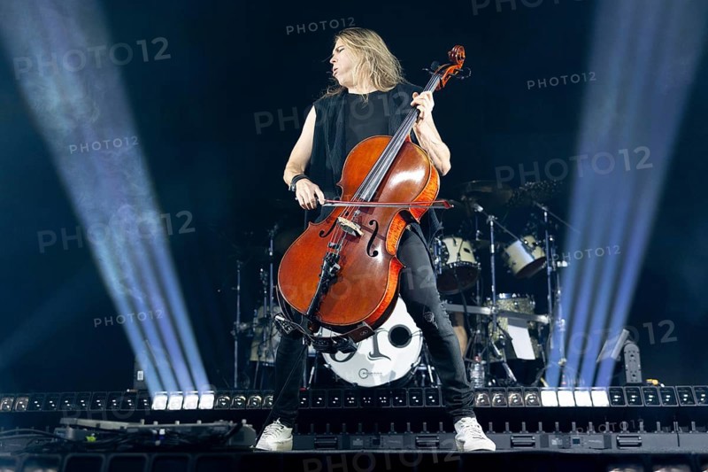 Eicca Toppinen from Apocalyptica live on Plays Metallica Vol.2 Tour 2024 at the Columbiahalle in Berlin on 13 October 2024