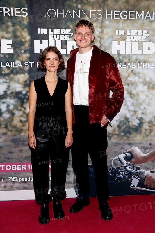 Liv Lisa Fries and Johannes Hegemann at the premiere of IN LIEBE, EURE HILDE at the cinema in Berlin's Kulturbrauerei, Berlin on 14 October 2024