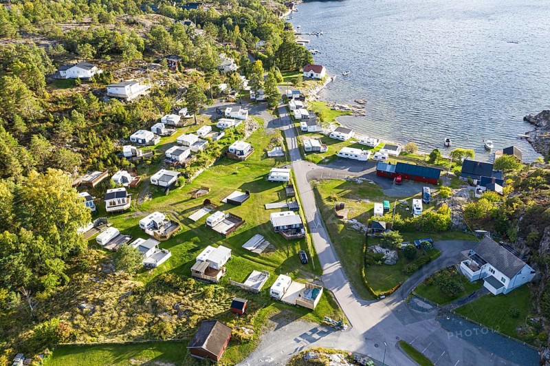 Campsite at the southern norwegian coast, Kjonnoya peninsula east of Kragerø, Norway, Europe