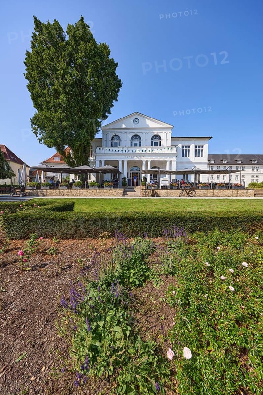Restaurant Leopold and park in Bad Salzuflen, Lippe district, North Rhine-Westphalia, Germany, Europe