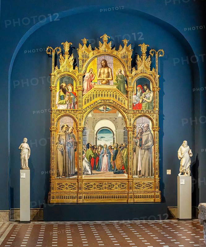 Bode Museum, religious altar, gilded, Berlin, Germany, Europe