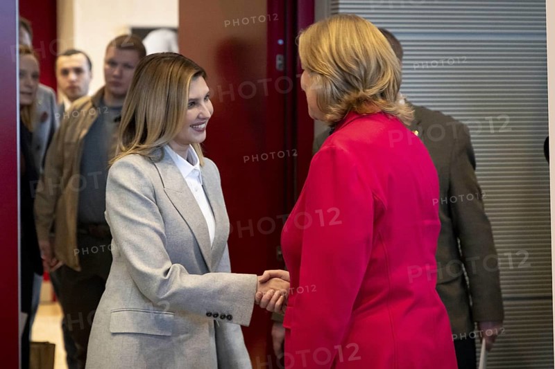 Bundestag President Bärbel Bas, SPD, MdB, receives the woman of the Ukrainian President, Mrs Olena Selenska, for talks. Berlin, 02.02.2024