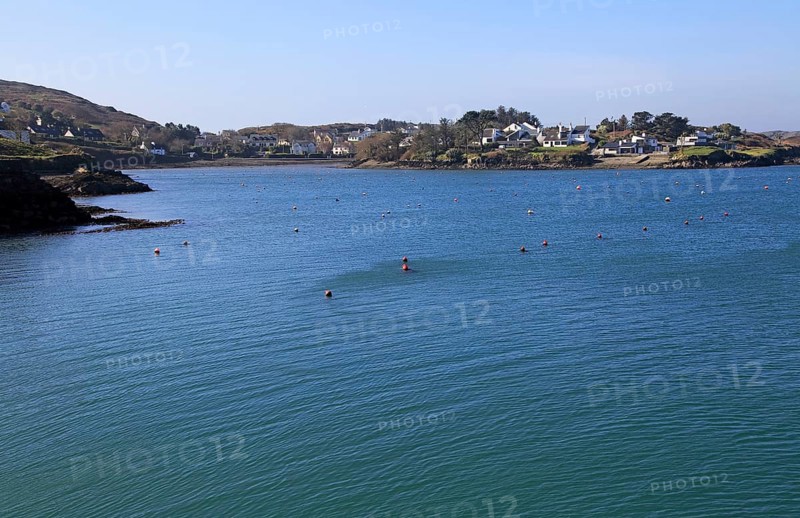 Empty moorings out of season Coney island, Baltimore, County Cork, Ireland, Irish Republic, Europe
