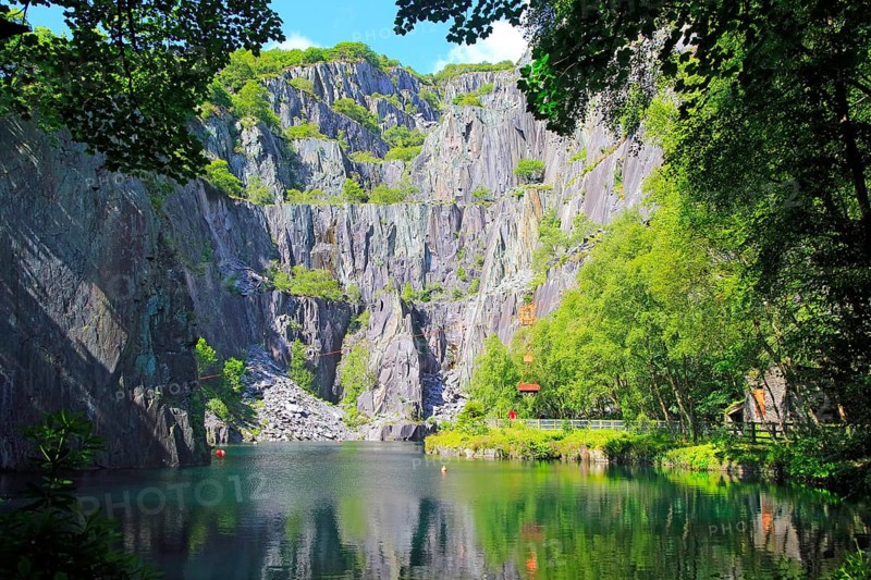 Vivian slate quarry, Dinorwic slate quarries, Llanberis, Gwynedd, Snowdonia, north Wales, UK