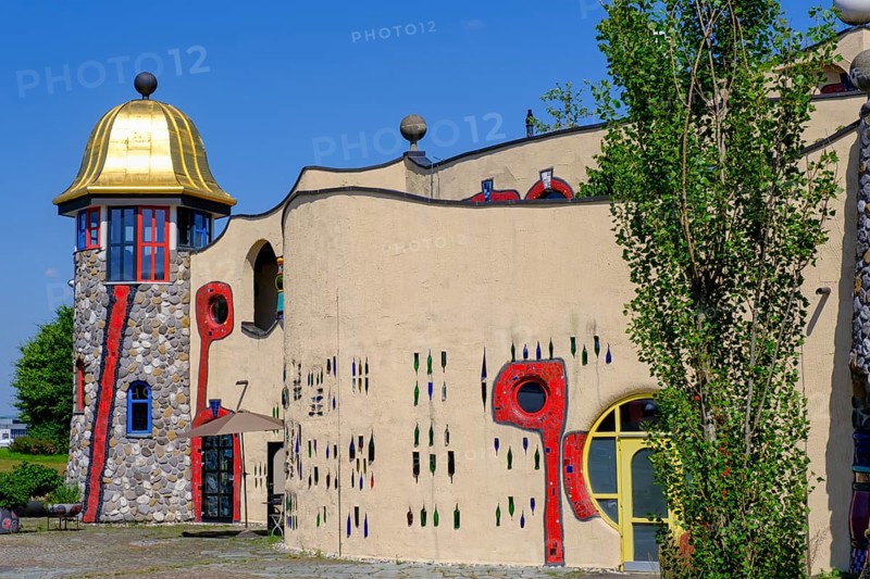 Altenrhein Market Hall, by Friedensreich Hundertwasser, architecture, Lake Constance, Canton of St. Gallen, Switzerland, Europe