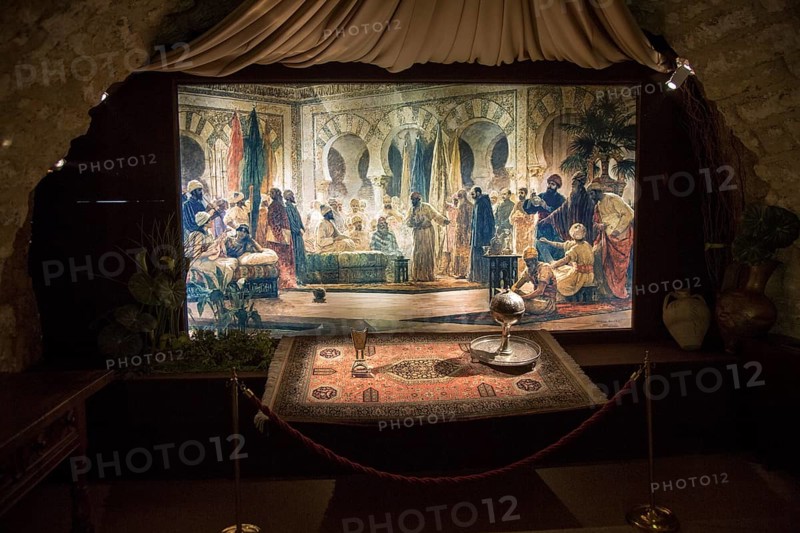 Tableaux display of a Moorish court, Torre de la Calahorra museum, Cordoba, Spain, Europe
