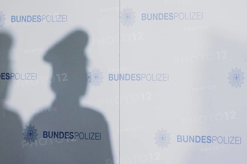 The shadow of a policewoman, taken as part of a press statement on the occasion of the opening of the Federal Police's first 'Violence against Women' contact point at Ostbahnhof in Berlin, 15/08/2024
