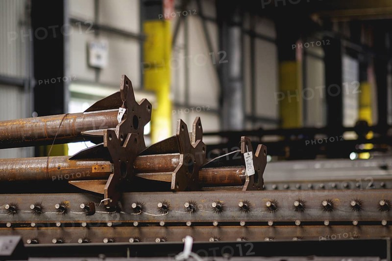 Steel parts that are to be galvanised lie in the factory hall of the surface finishing company Coatinc Company in Siegen, 22/08/2024