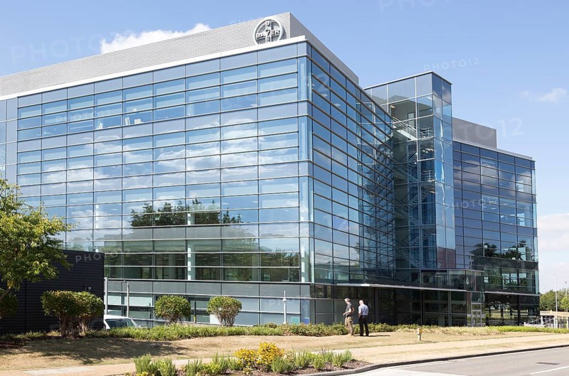 Bayer plc pharmaceutical company headquarters building, Green Park Business Park, Reading, Berkshire, England, UK