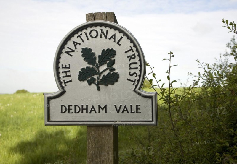 View over Dedham Vale, River Stour valley from near Flatford, Suffolk, England, United Kingdom, Europe