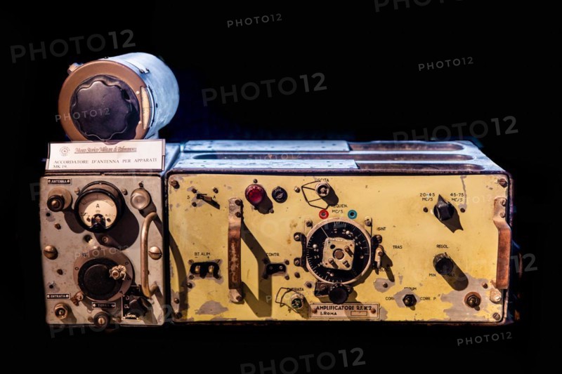 Antenna tuner for MK 19 radio equipment, military museum, planned town with star-shaped layout, Palmanaova, Unesco World Heritage Site, Friuli, Italy, Palmanaova, Friuli, Italy, Europe
