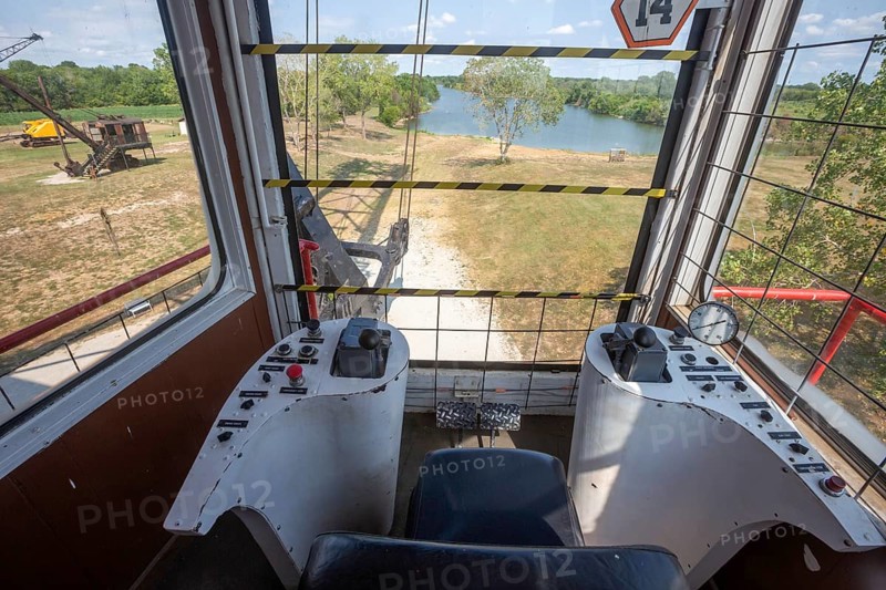West Mineral, Kansas, The operator's cab in Big Brutus, the world's largest electric shovel. The machine was built by Bucyrus-Erie for the Pittsburg and Midway coal mining company. It ran 24 hours a day from 1963 to 1974. It is now a tourist attraction