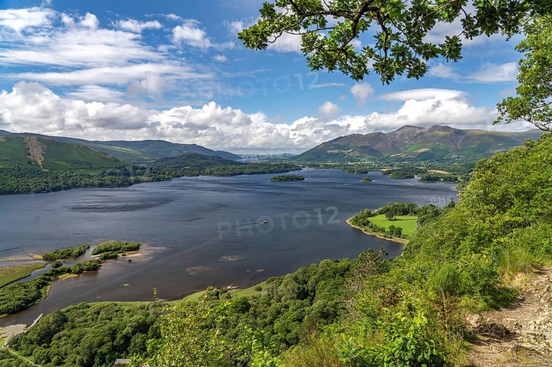 View of Derwent Water in the Lake District, England, Great Britain