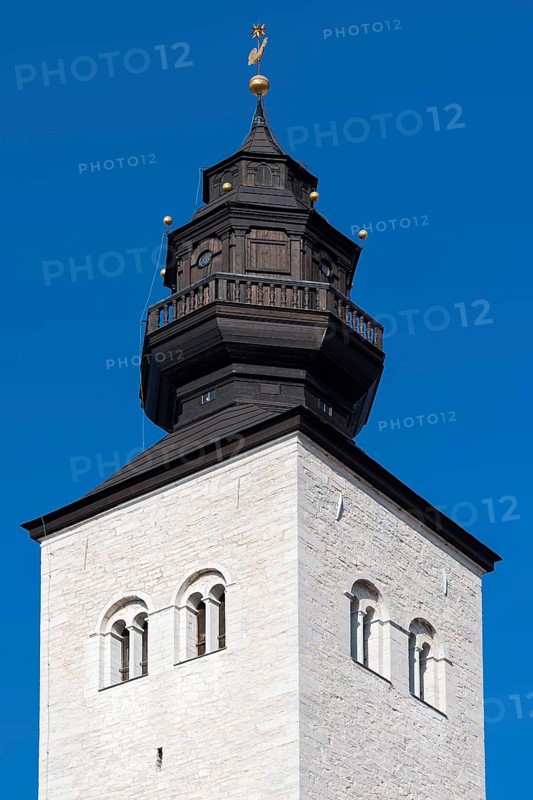 Tower, medieval cathedral, Visby Cathedral, St Mary's Church, former Hanseatic city of Visby, UNESCO World Heritage Site, Gotland Island, Sweden, Europe