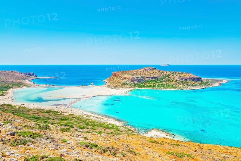 Balos bay, Gramvousa Peninsula, Chania, Crete, Greece, Europe