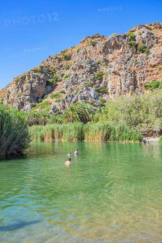 View of Megalopotamos river, Rethymno, Crete, Greek Islands, Greece, Europe