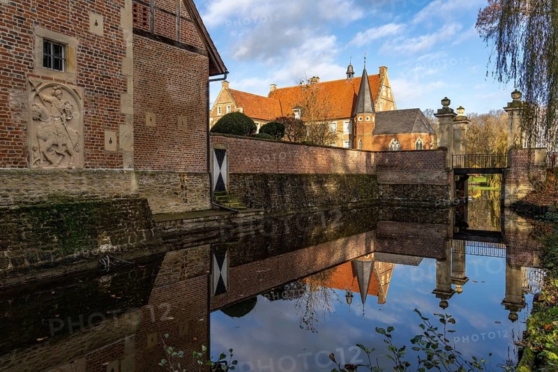 Burg Hülshoff, Havixbeck, Münsterland, North Rhine-Westphalia, Germany, Europe