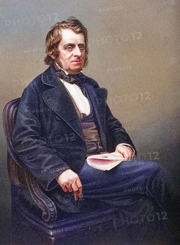 John Arthur Roebuck, 1801-1879, British politician. Painted by DJ Pound after a photograph by Mayall. From the book The Drawing-Room Portrait Gallery of Eminent Personages, published in London 1859, digitally restored reproduction from a 19th century original, record date not stated