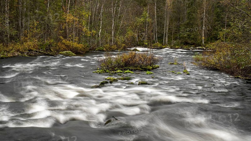 River course in Oulanka National Park, Finland, Europe