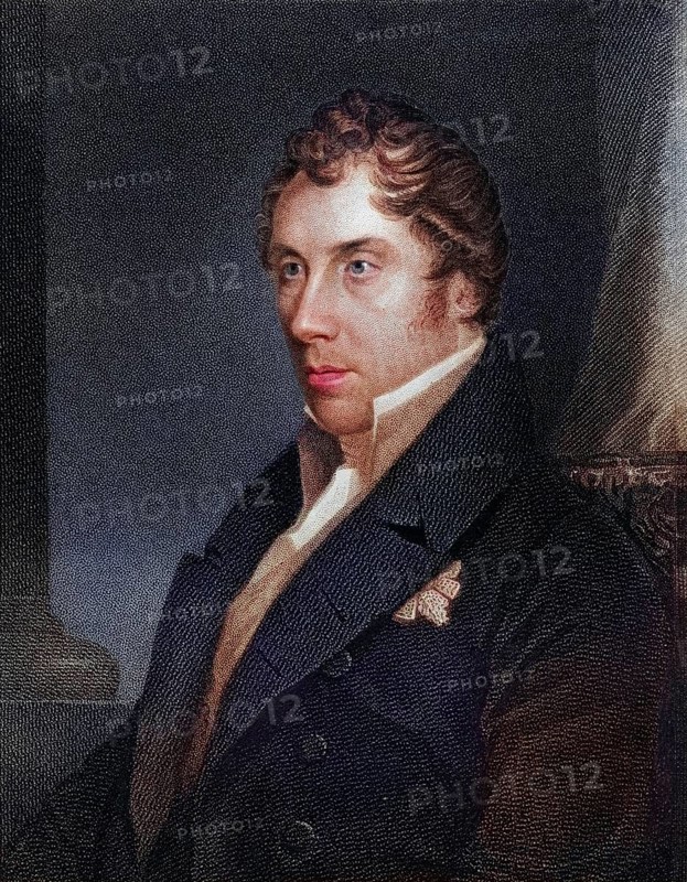 George Hamilton Gordon 4th Earl of Aberdeen 1784 to 1860 Scottish Tory Peelite and Prime Minister of the United Kingdom from 1852 to 1855, Historic, digitally restored reproduction from a 19th century original, Record date not stated