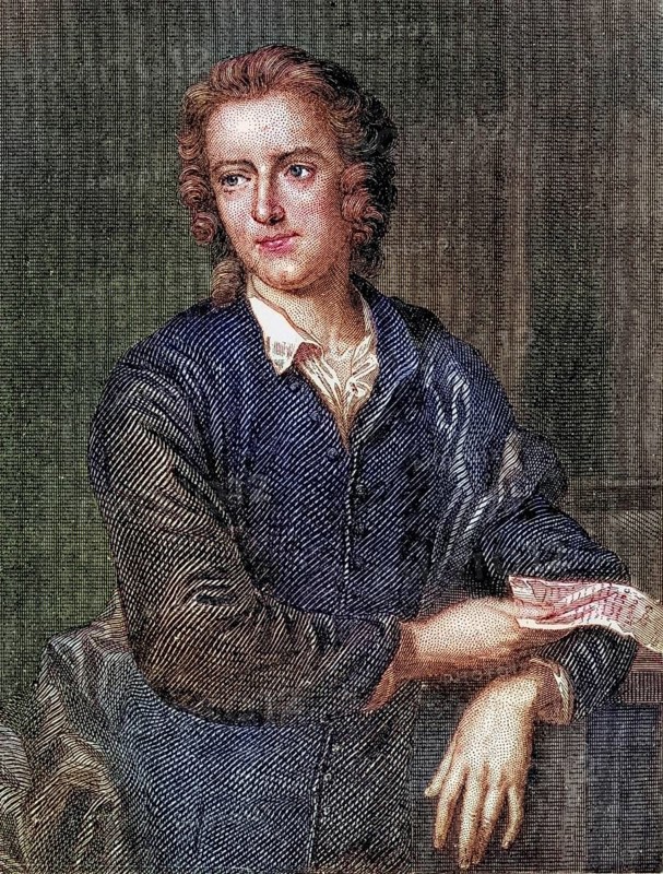 Thomas Gray 1716, 1771 English poet, classical scholar and university professor After painting by John Giles Eccardt, Historic, digitally restored reproduction from a 19th century original, Record date not stated
