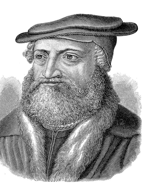 Hans Sachs (5 November 1494, 19 January 1576) was a Nuremberg shoemaker, playwright, master singer and dramatist, historical, digital reproduction of an original from the 19th century