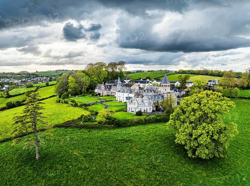 The Priory from a drone, Abbotskerswell Priory, Retirement Village, Abbotskerswell, Newton Abbot, The Priory, Retirement Village, Newton Abbot, Devon, England, United Kingdom, Europe