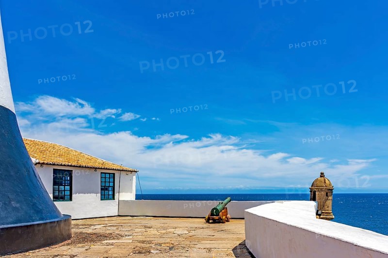 Inside the famous Barra lighthouse on the seafront of the city of Salvador in Bahia, Barra lighthouse, Salvador, Bahia, Brazil, South America