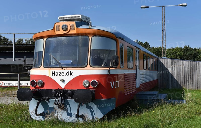 Retired diesel locomotive, Lemvigbanen, Lemvig railway in Denmark