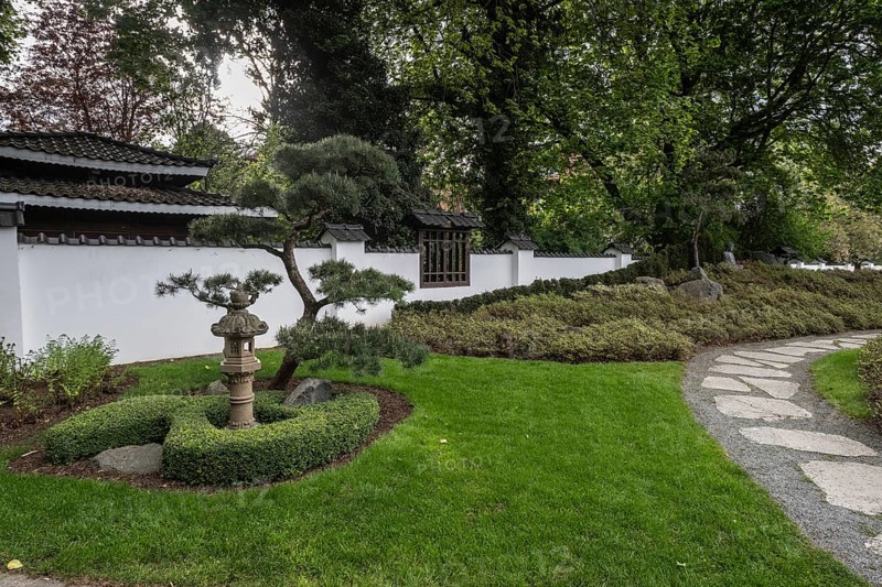 Japanese Garden, Bad Langensalza, Thuringia, Germany, Europe