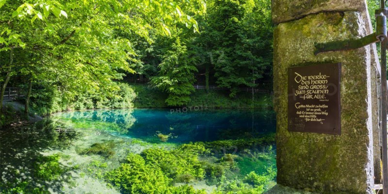 Blautopf, Blaubeuren, Swabian Alb, Baden-Württemberg, Germany, Europe